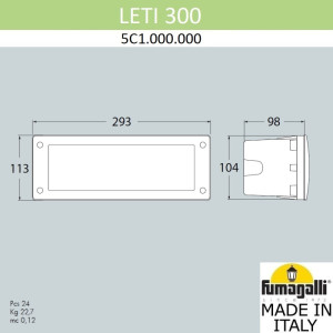 Подсветка для лестниц и ступеней Leti 5C1.000.000.AYF1R