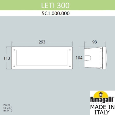 Подсветка для лестниц и ступеней Leti 5C1.000.000.AYF1R